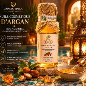 Huile d’Argan — Mains du Maroc — rituel beauté marocain premium